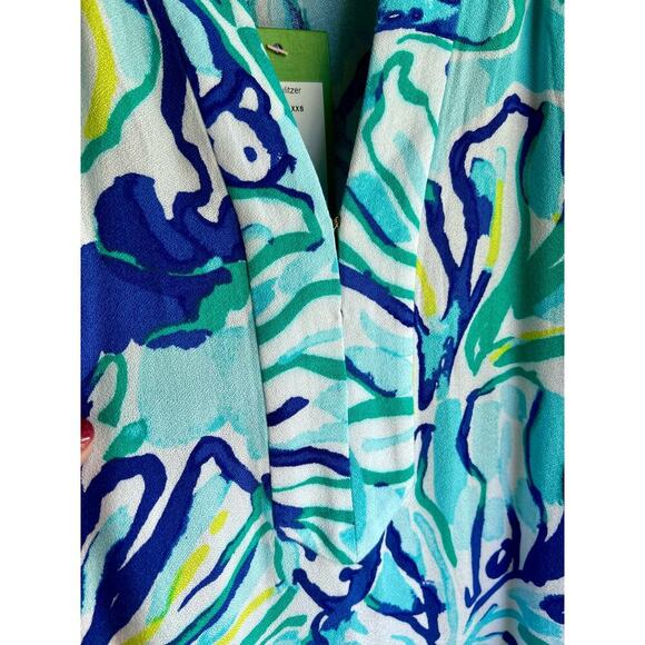 Lilly Pulitzer Halter Style Pool Blue Archelle Dress Size XXS Style 23250 - Picture 11 of 16
